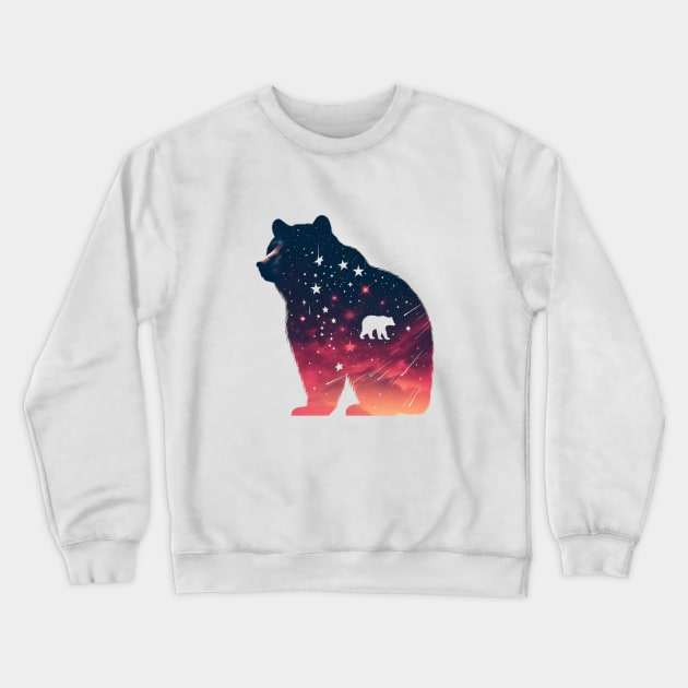 silhouette of a bear Crewneck Sweatshirt by EKLZR